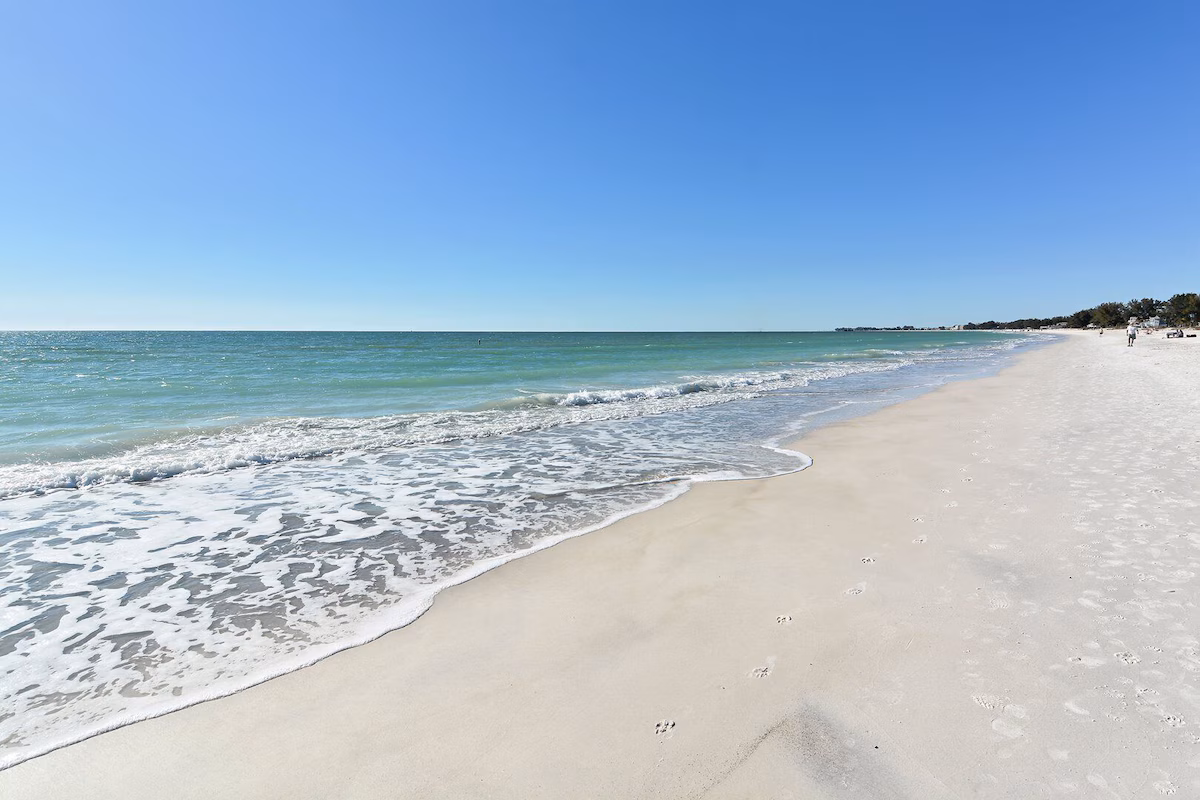 Gulf beach near Bay to Beach House, a vacation rental near Bean Point on Anna Maria Island